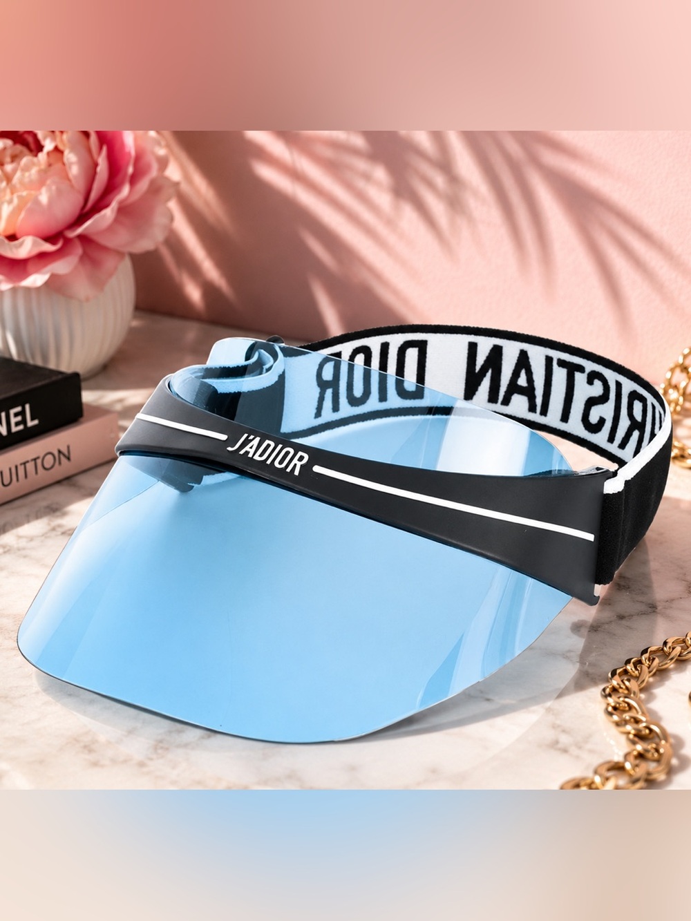 Christian Dior JāAdior Reflective Visor ā Blue Mirror Lens. Authentic. - Picture 2 of 2